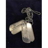 Set of Military Dog Tags (Danish)