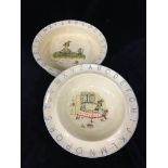 Alphabet Nursery bowl and plate by Lord Nelson Ware.
