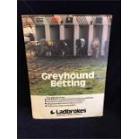 A Vintage Ladbrokes Greyhound betting poster
