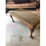 A carved Indian table