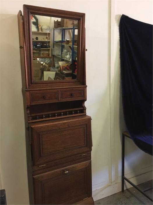 An Antique Ships vanity unit in oak - Image 2 of 2