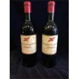 Two bottles of 1970 Chateau La Fleur Petrus Pomerol