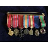 Belgian medal bar: Military decoration for exceptional service, Fire cross, Croix De guerre 1914