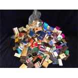 A large volume of collected matchboxes