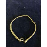 Gold Bracelet (marked 750) (4.8 grams)