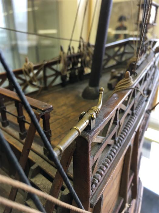 Model Ship.An excellent model of a 15th Century Spanish Nao. It was in a ship similar to this that - Image 6 of 11