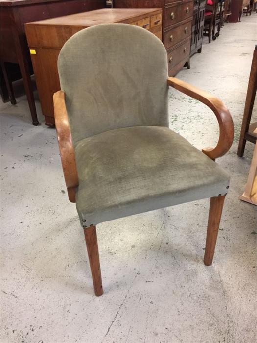 A mid century bentwood chair