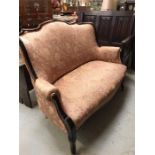 An Edwardian two seater sofa