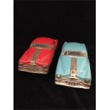 Two Vintage Tin, friction cars