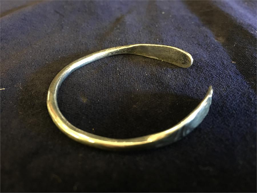 A Child's silver bangle