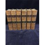 Six Volumes of Family Shakespeare by Thomas Bowder, leather bound published 1853