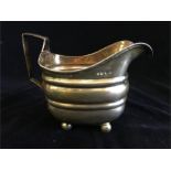 A silver milk jug hallmarked London 1804-05 (179g)