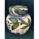 A Moorcroft Ginger jar 17cm 'Fruit Garden'