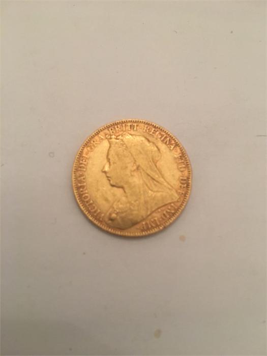 A 1900 Gold Sovereign - Image 2 of 2