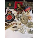A selection of modern 20th Century military badges etc
