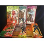 1970's Vintage Lone Ranger Rides Again Action Figures with outfits