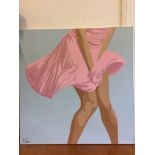 Marilyn Pink a Giclée (Boxed Canvas) by Simon Claridge