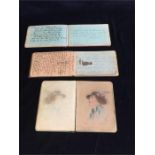 Three pre war notebooks