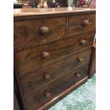 A Mahogany two over three chest of drawers