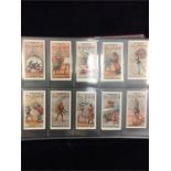 Six albums of 1990's reprinted cigarette cards in collectors albums