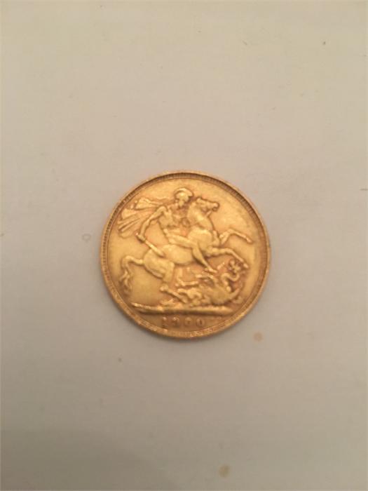 A 1900 Gold Sovereign