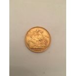 A 1900 Gold Sovereign