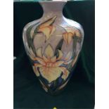 A Large Moorcroft Iris vase