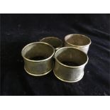 A selection of silver napkin rings (88.6g)