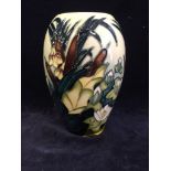 A Pond Lilys and Bull rushes Moorcroft vase