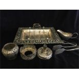 A selection of Indonesian silver items marked 800