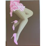 Pretty in Pink Heels II, a Giclée (Boxed Canvas) by Simon Claridge