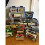 A wide selection of die-cast vehicles, all boxed