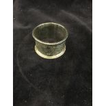 A 1902 Sheffield silver napkin ring (29.4g)