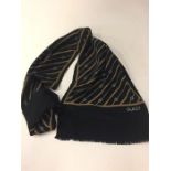 A Black Gucci vintage scarf