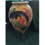 A Moorcroft carp vase