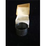 A Boxed silver napkin ring 32.5g