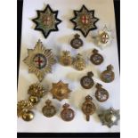 Guards Regiment cap badges WWI and some modern
