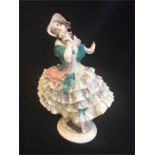 A Meissen lady with a plaque 1908 -1933 Beamte u.Angestellte der Altenessener Schachlanlagen.