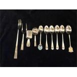 A volume of silver hallmarked cutlery (169.7g in total)