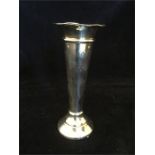 A silver posy vase, hallmarked London 1901