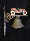 A Cast Iron Vintage Car themed bell