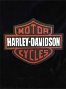 A Cast Iron Harley Davidson Sign