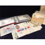 A Mixed box of First Day Covers and loose stamps