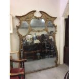 A Very Large Gilt Framed mirror