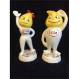 A Pair of Cast Iron Esso Money boxes