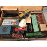 An American Vintage Tin Train Set