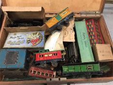 An American Vintage Tin Train Set