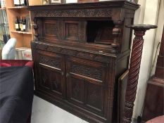 An Oak 18th Century sideboard