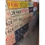 A selection of Vintage car number plates