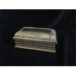 A White metal jewellery box